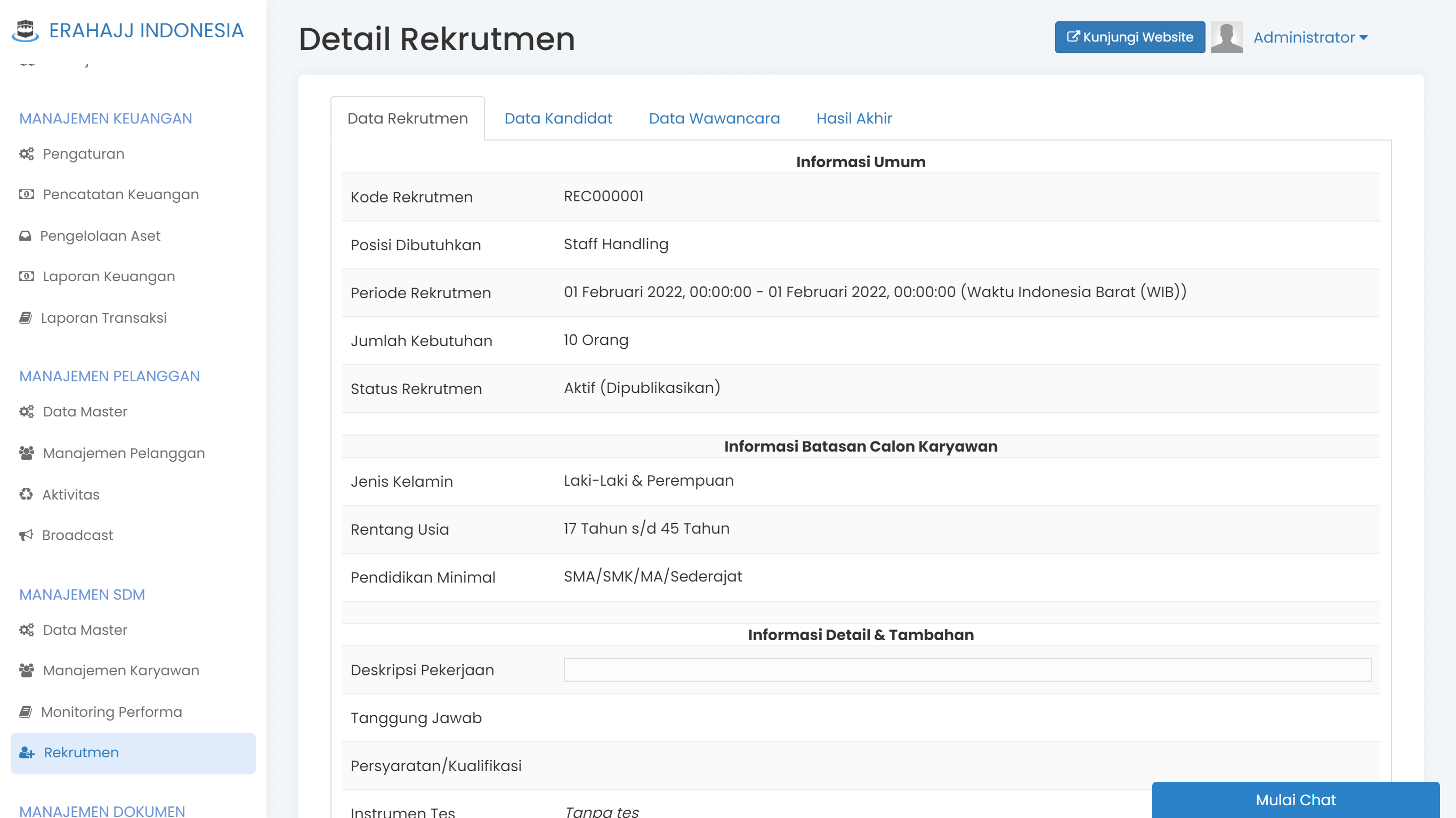 Informasi Detail Persediaan Barang